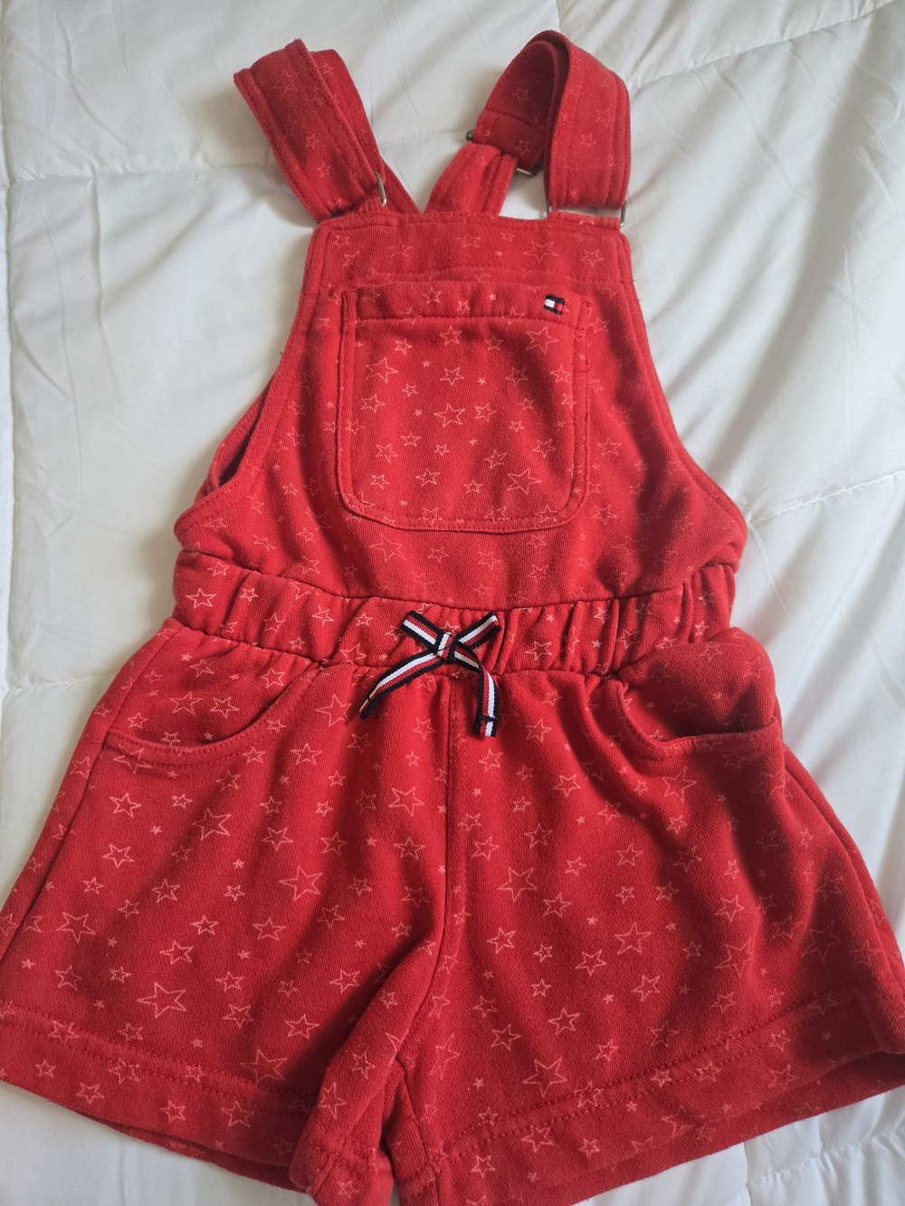 Tommy Hilfiger Red Star Terry Short Overalls